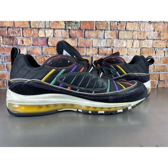 Nike Air Max 98 PRM Premium Martin Running Shoes Black Size 10.5 BV0989-023 - Picture 7 of 10